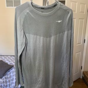 Men’s Grey Cheetah Performance Long sleeve top